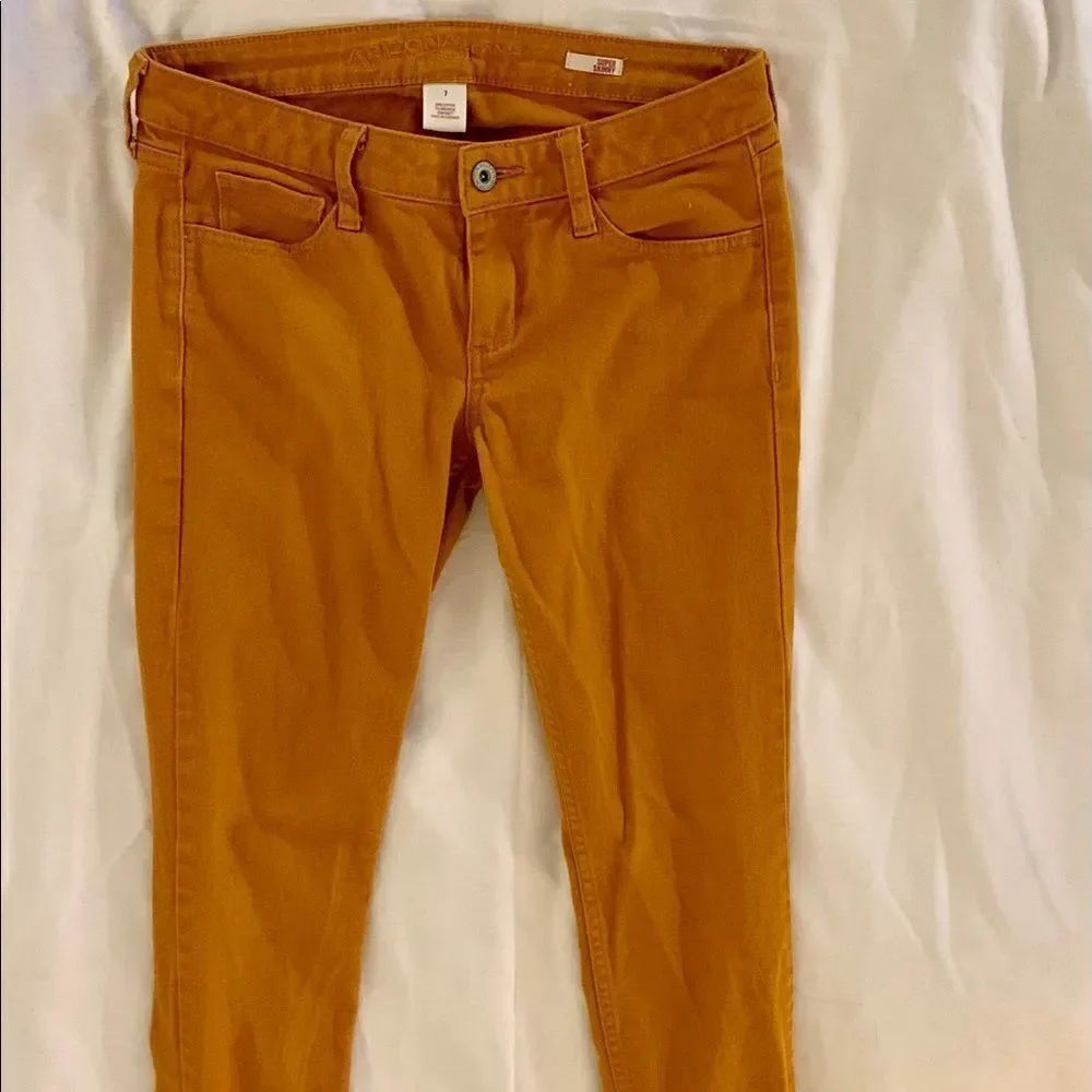 Arizona Jean Co mustard yellow Super Skinny sz 7